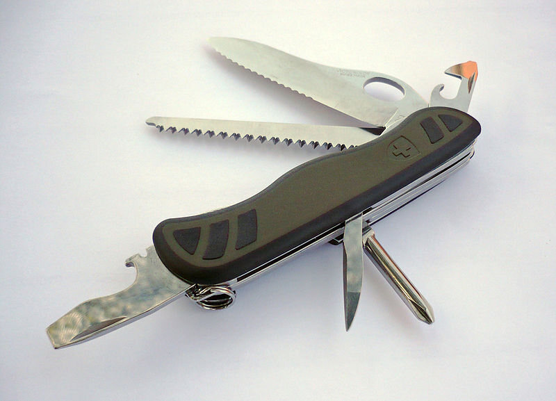 Army Knife Pictures Soldatenmesser 08, the knife issued to the Swiss Armed Forces since 2008.