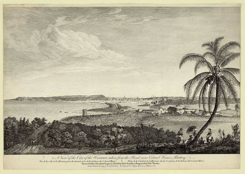 A view of Havana, 1765, where Oliver Pollack was headquartered after leaving Pennsylvania. 