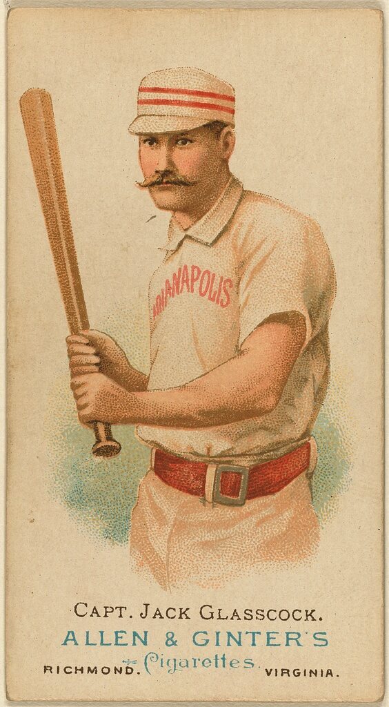 Jack Glasscock, notorious blackguard, during his Indianapolis Hoosier days.