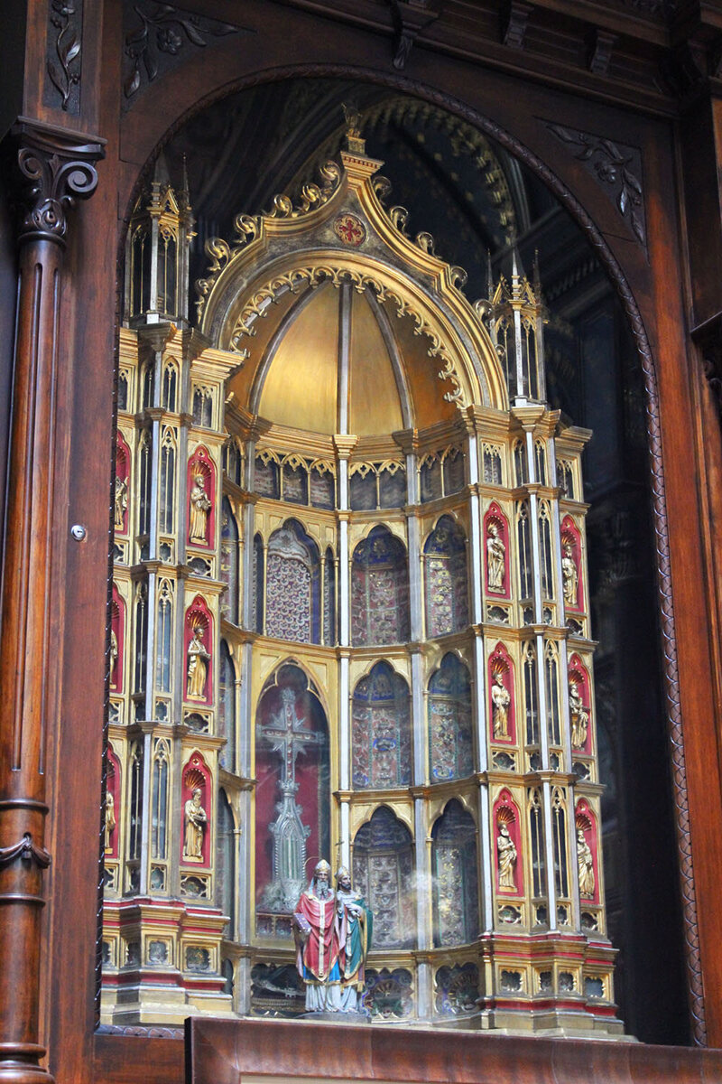 A reliquary in the Chapel containing around 700 relics. 