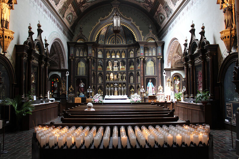 The interior of St. Anthony's Chapel. 