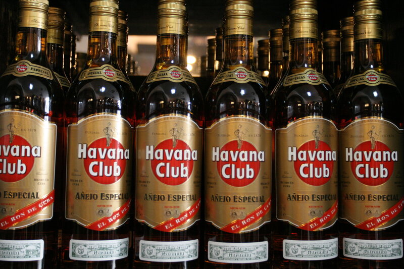 Cuba's famous Havana Club rum. 
