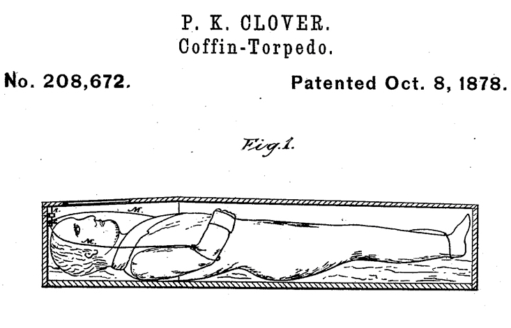 Patented coffin torpedoes, for all your grave-defending needs!