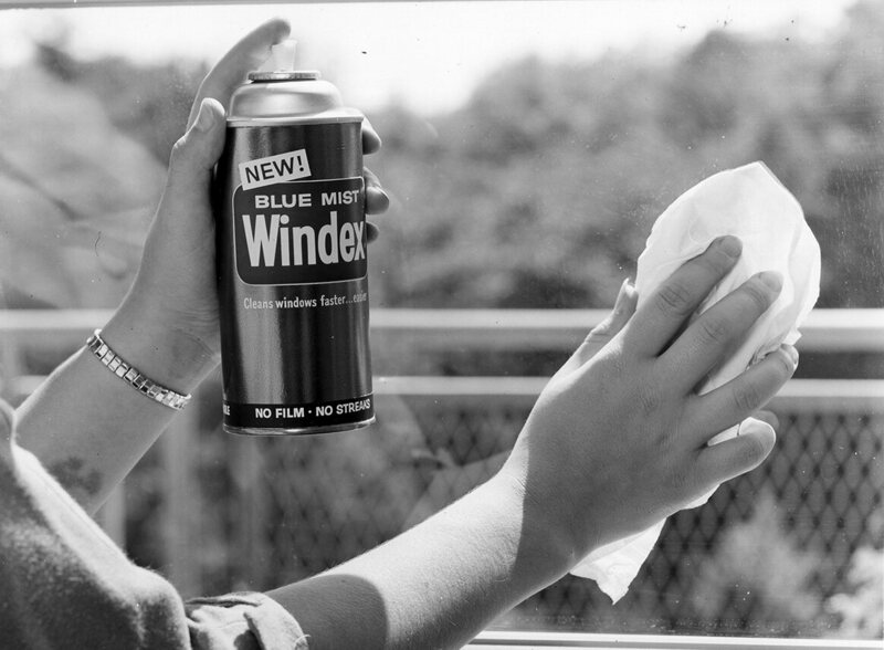 Aerosol cans of Windex were introduced in the late '50s.