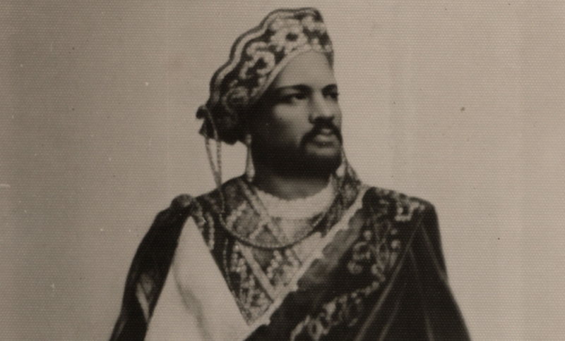 An undated photograph of Aldridge as Othello (cropped).