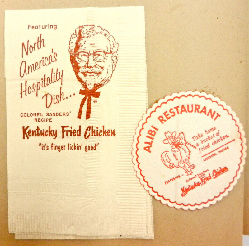KFC napkin, 1959.
