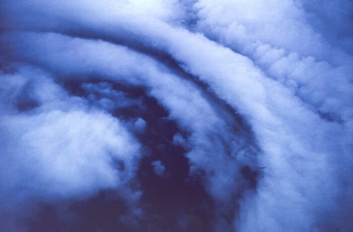 The eye of Hurricane Debbie.