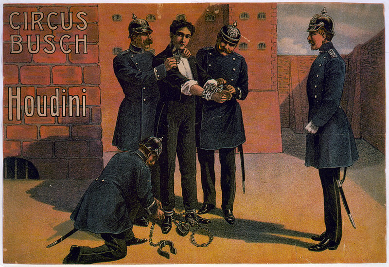 1908 Poster for a Houdini performance in Berlin