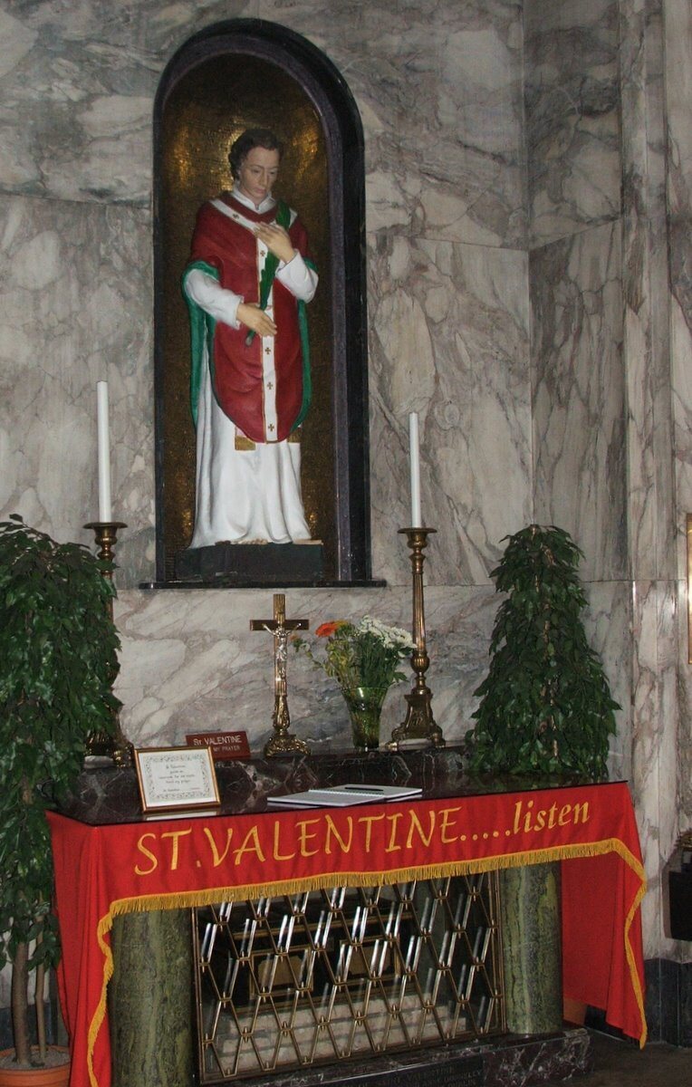 Shrine to Saint Valentine in Dublin
