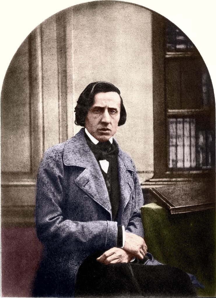 Chopin in 1849 before his death