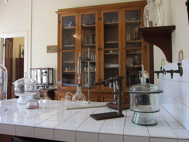 Marie Curie's Laboratory  at the Musee Curie