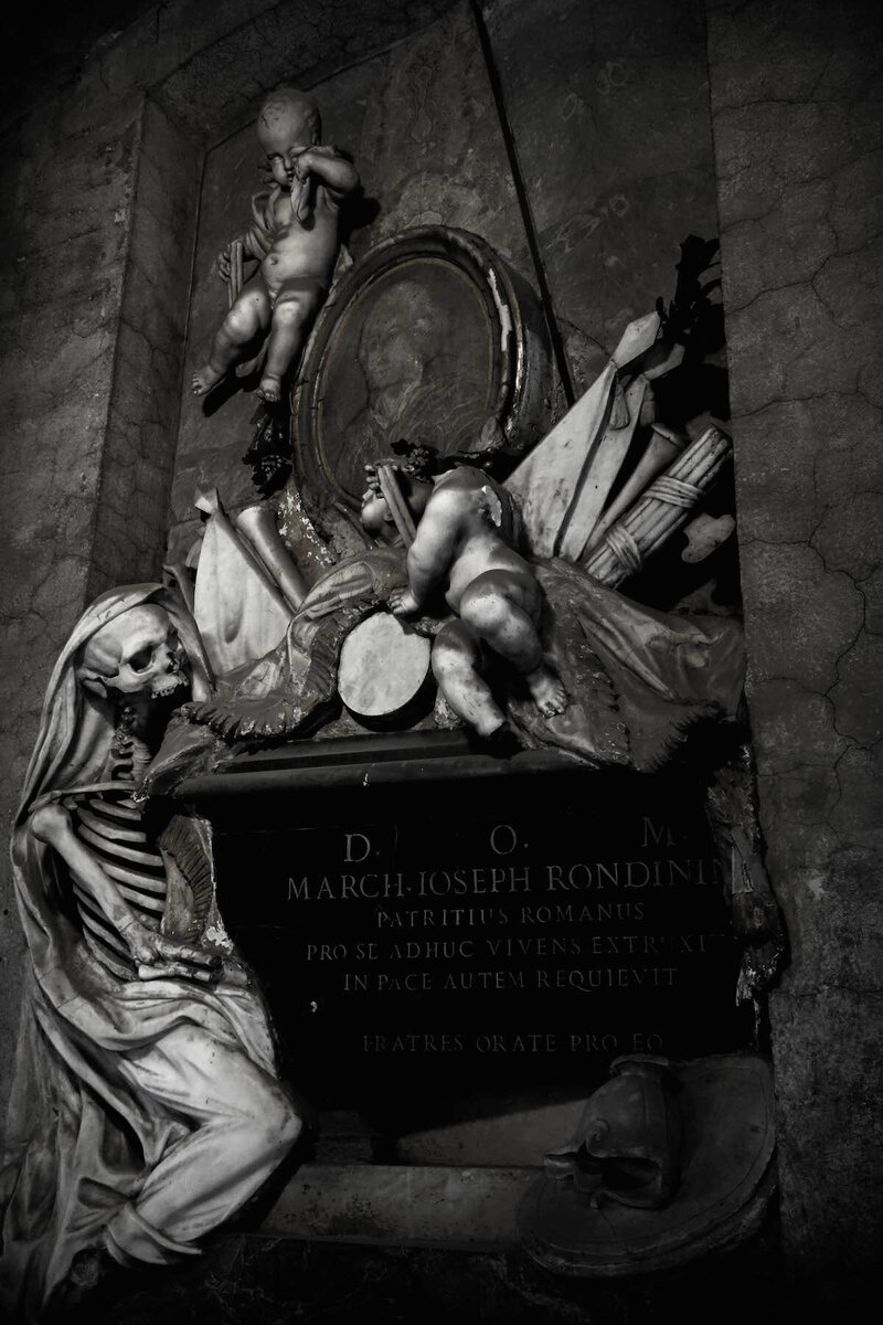 Sant’Onofrio, tomb of Marquis Joseph Rondinin (photograph by Elizabeth Harper)