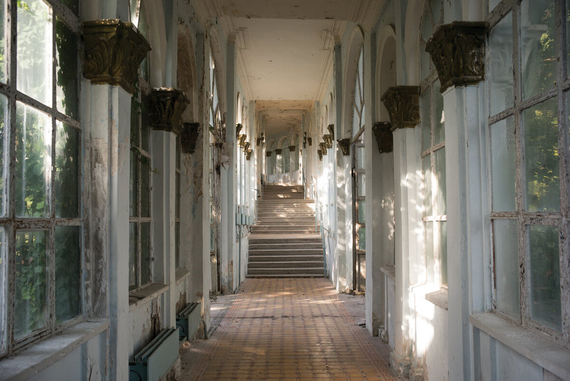 The Tskaltubo sanatorium in Georgia was once a prestigious destination for the Soviet elite. Today it is only partially open, and in need of renovation. 