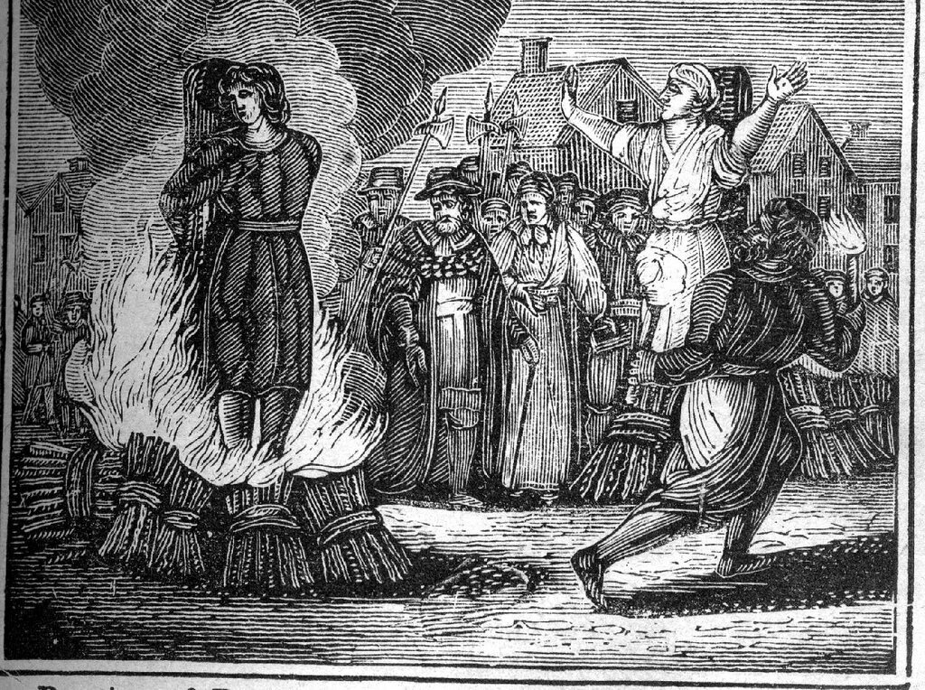 Being burned alive, depicted here in a 19th-century illustration, was the fate of some of the accused in the Affair of the Poisons. 