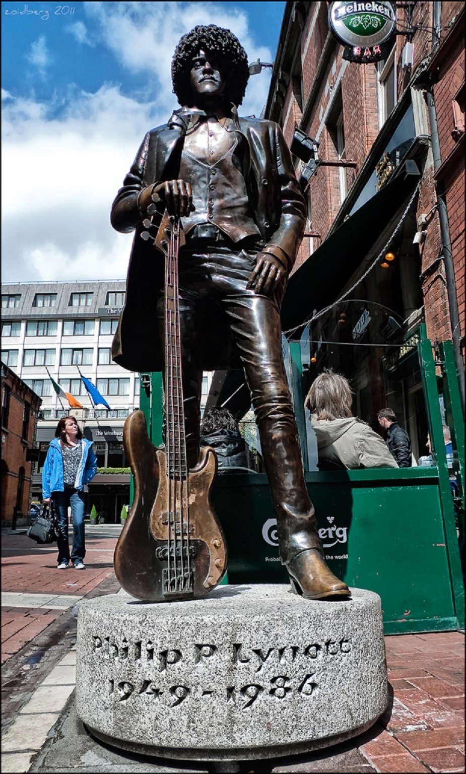 statua di Phil Lynott  in Grafton Street