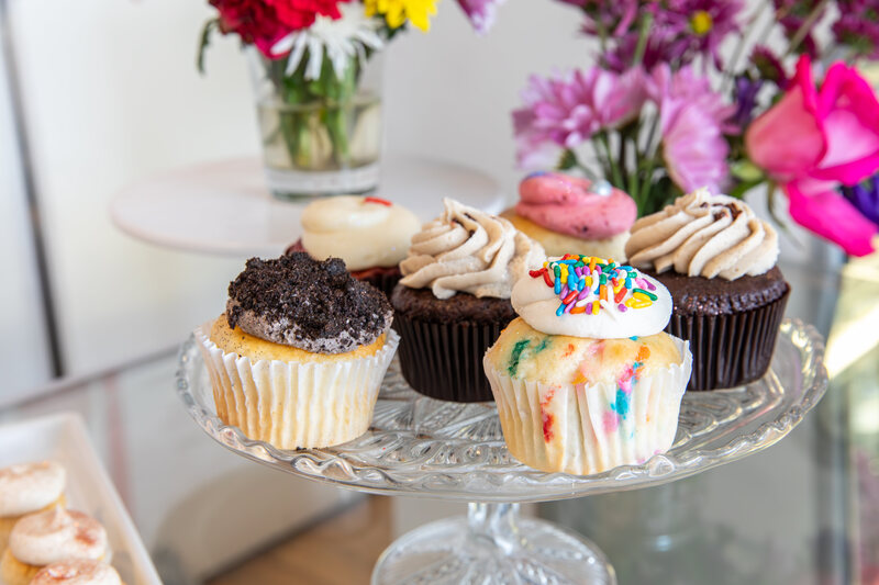 Boozy baking meets pinkies-up catering at Yours Truly Cupcake. 