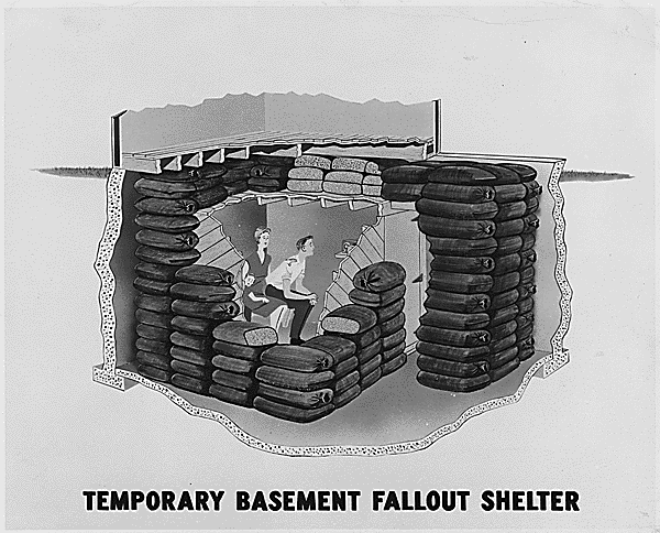 nuclear fallout shelter basement