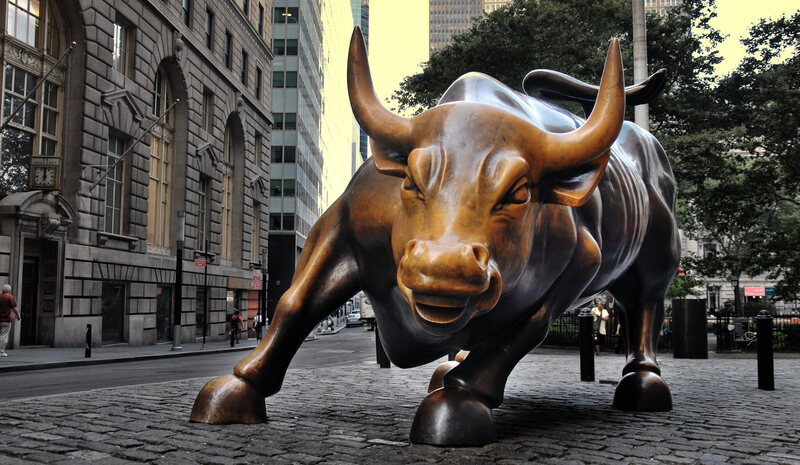 Image result for new york financial district bull
