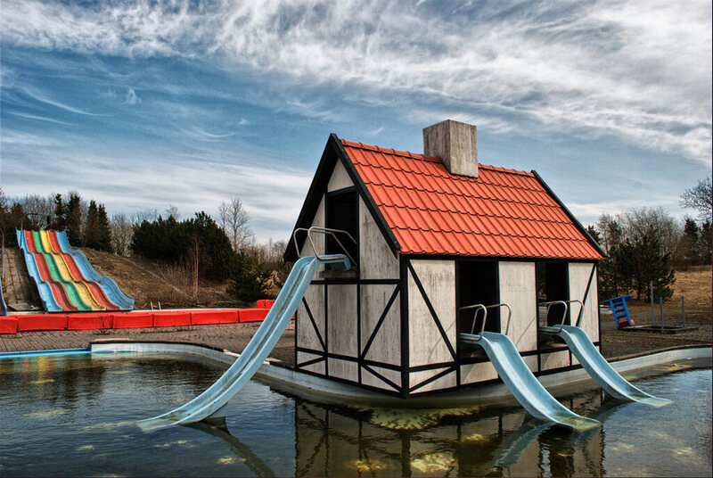 Denmark abandoned water slide