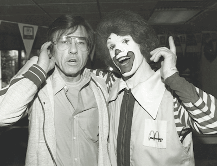 Ronald McDonald with Gary Owen. 