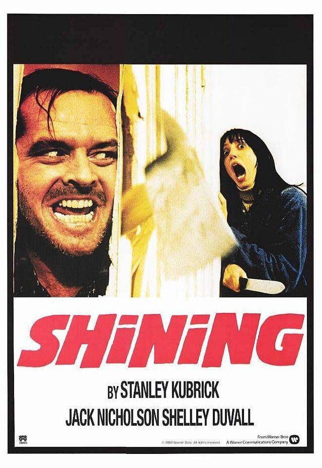 <em>The Shining</em> movie poster.
