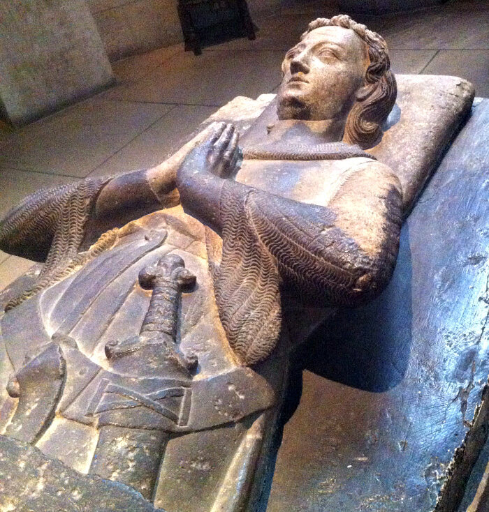 Tomb Effigy of Jean d'Alluye in the Cloisters