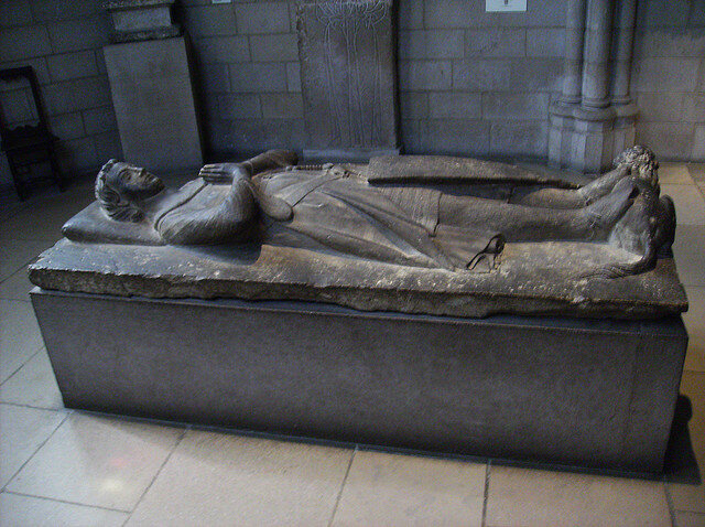 Tomb Effigy of Jean d'Alluye in the Cloisters