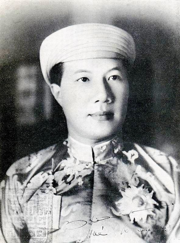 Portrait of Bao Dai (born Nguyễn Phúc Vĩnh Thụy), the last emperor of the Nguyen Dynasty.