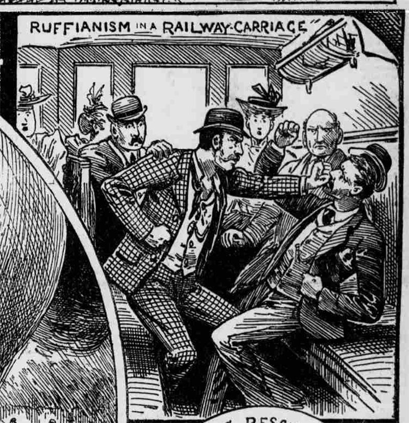 "Ruffianism in a Railway Carriage," <em>Illustrated Police News</em>, Saturday 15 September 1894.