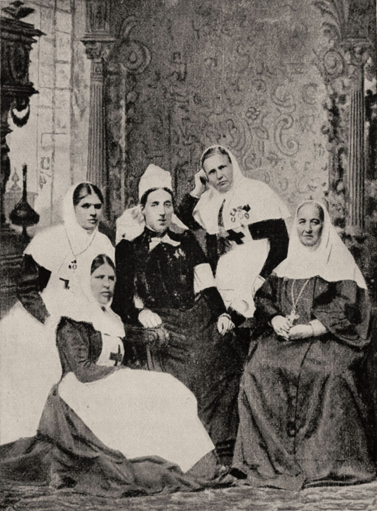 Marsden with the Russian Princess Shachovsky and representatives of a religious order.