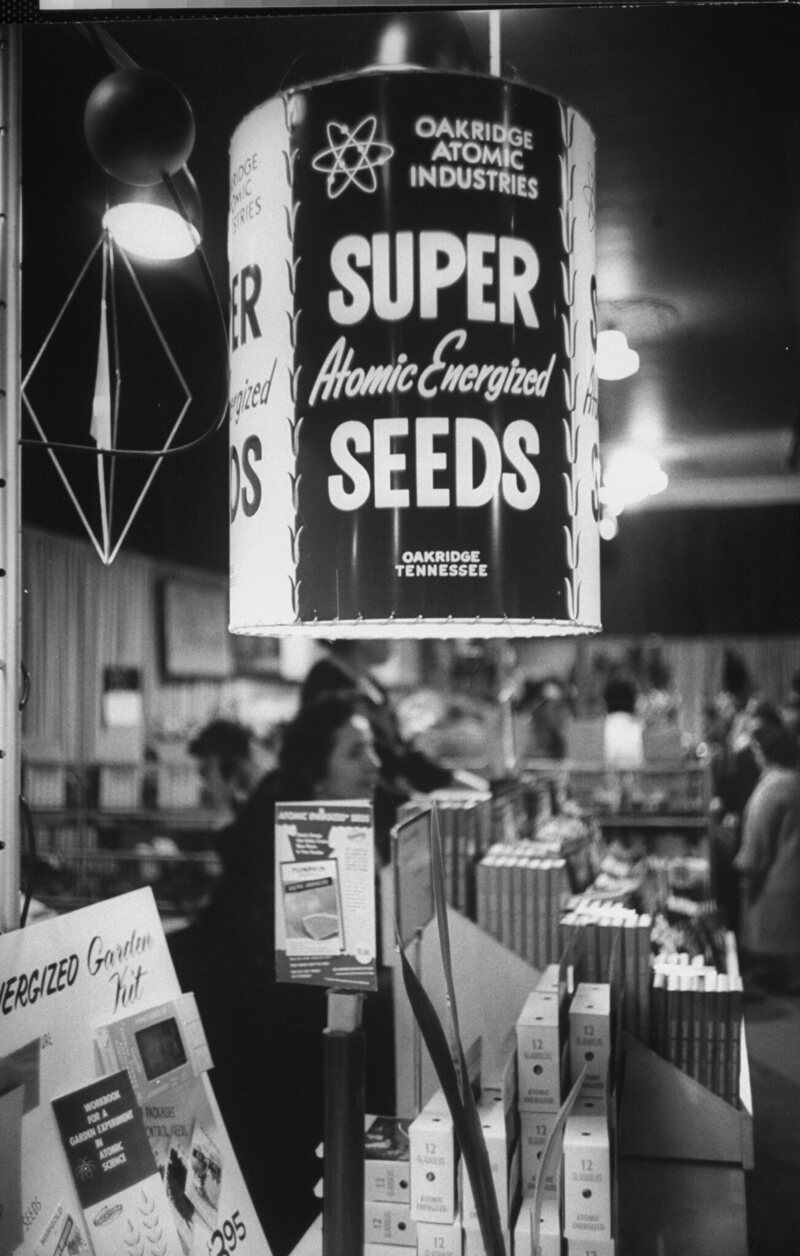 A 1961 garden show featuring atomic energized seeds and plants.