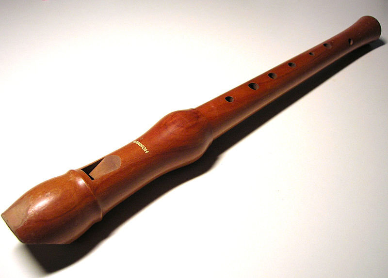 A modern wood recorder.