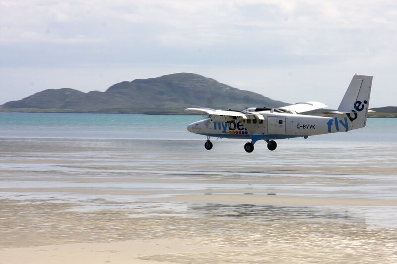 The Barra Airport is the only airport in the world where planes use the beach as a runway.