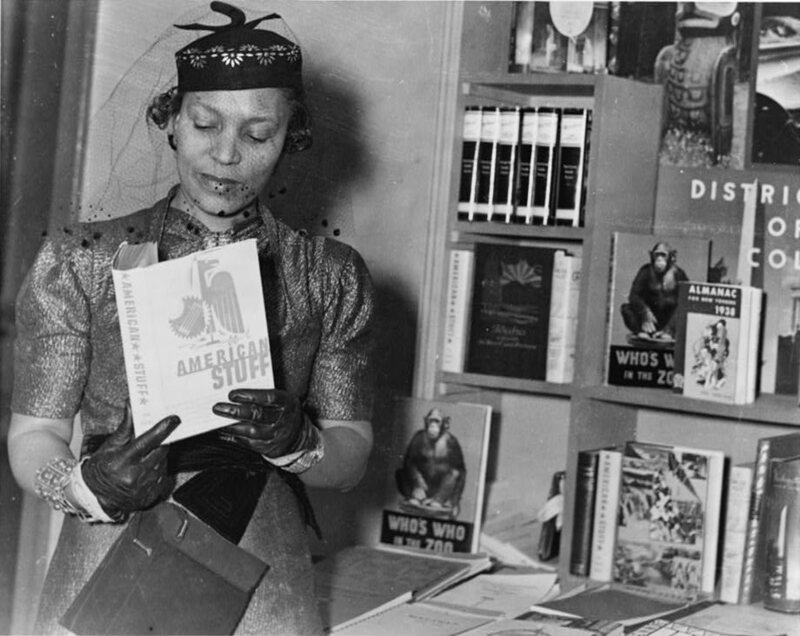 Author Zora Neale Hurston at the New York Times Book Fair in 1937, not long after she completed her interviews with Cudjo Lewis.