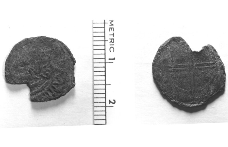 The Norse coin found at the Goddard site.