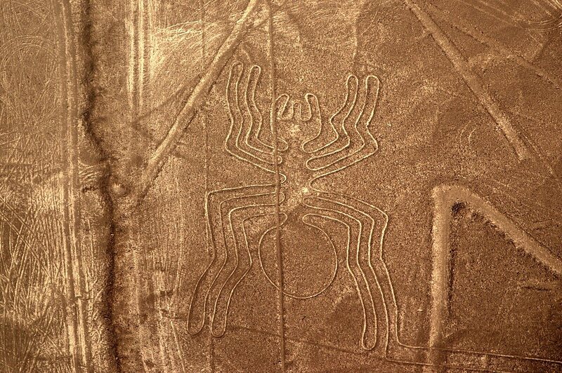 "The Spider," an arachnid-shaped set of Nazca lines.