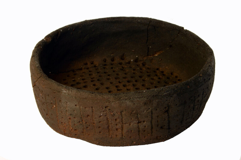 A Roman sieve, possibly used for cheese making. 