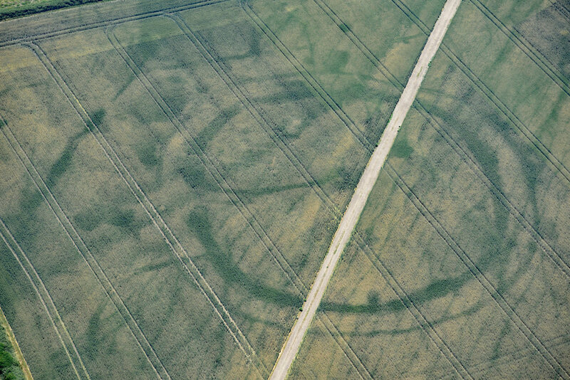 These marks reveal the location of a large prehistoric enclosure in the Vale of Glamorgan.