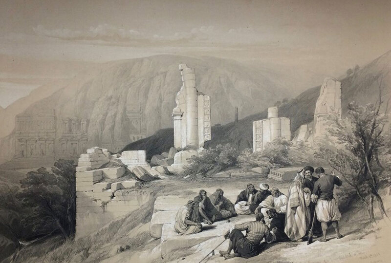 An image from David Roberts's <em>The Holy Land</em>, one of the stolen books.