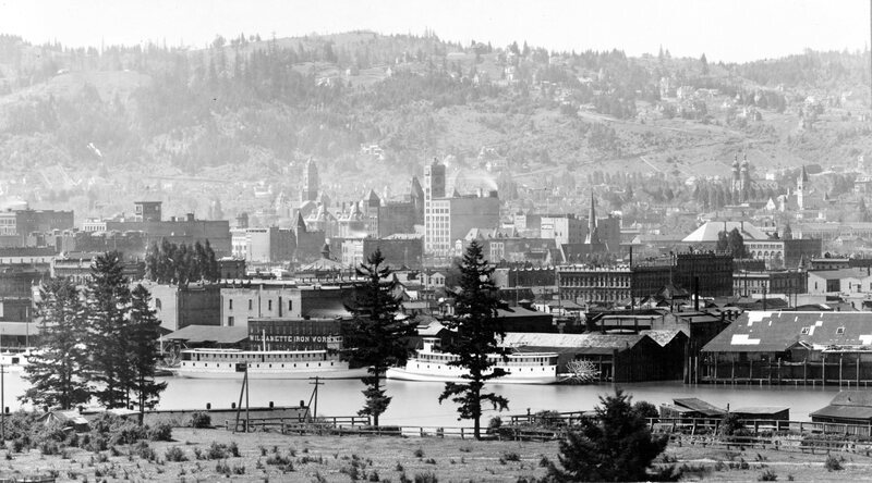The Portland waterfront, more than 100 years ago.