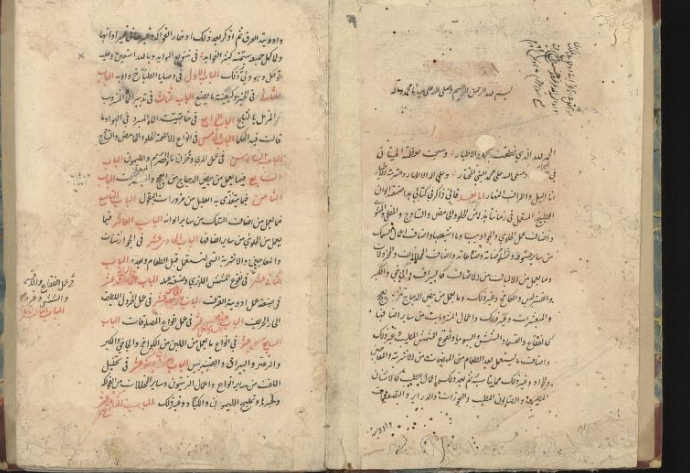 Pages from the manuscript of the <em>Kanz</em>. 