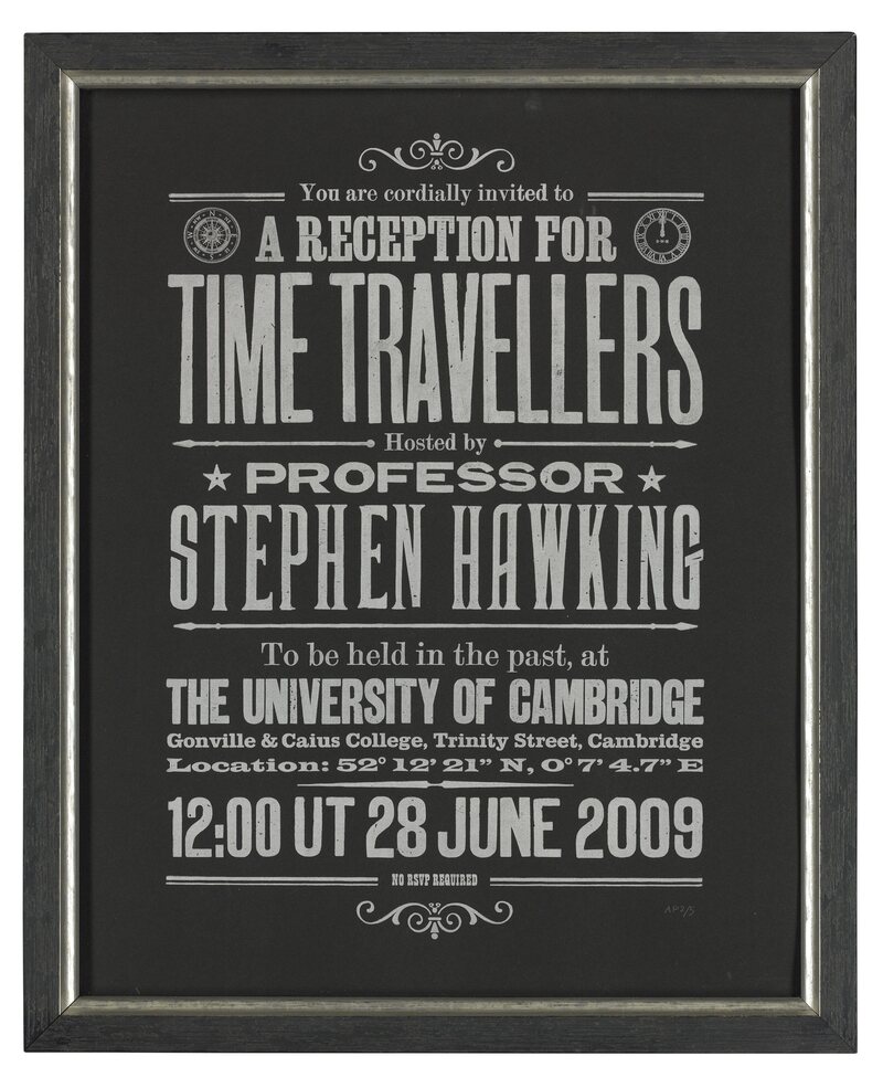 For Sale: An Invitation to Stephen Hawking's Cocktail Party for Time  Travelers - Atlas Obscura