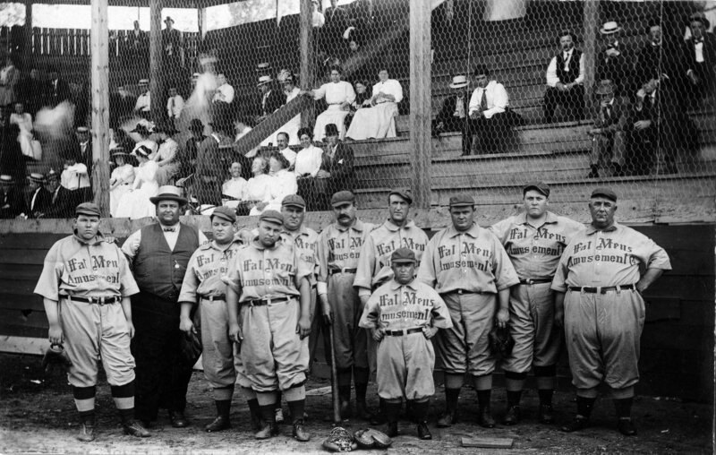 The Fat Man's Baseball Association, circa 1910.