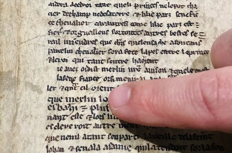 Found: A 13th-Century Tale of Merlin and Arthur, Reused as Bookbinding