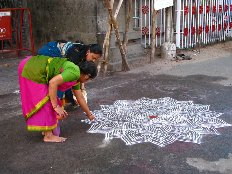 Woman have been teaching each other these traditional designs for centuries.