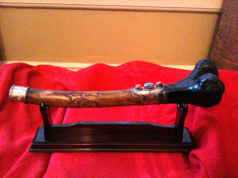 Tibetan "kangling" trumpet made from a human femur