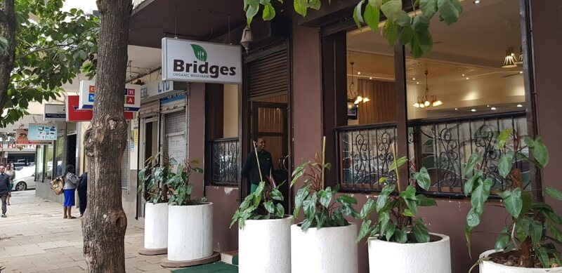 Both Bridges Organic Restaurant and Ranalo Foods are located in the CBD, Nairobi's central business district.