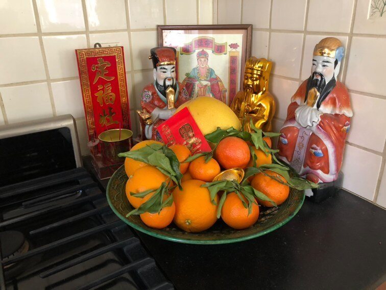 A collection of Kitchen Gods that author Grace Young collects during her travels.