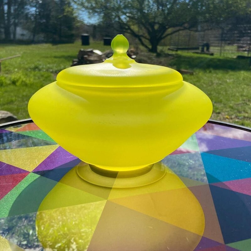 Uranium glass is also known as canary glass due to this common canary-yellow color.