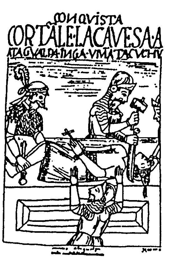 Execution of Atahualpa woodcut